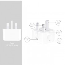 شارژر دیواری اپل مدل 20 وات Apple Power Charger