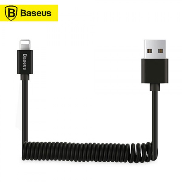 کابل شارژ USB به لایتنینگ باسئوس مدل Elastic Data طول 1.6 متر  