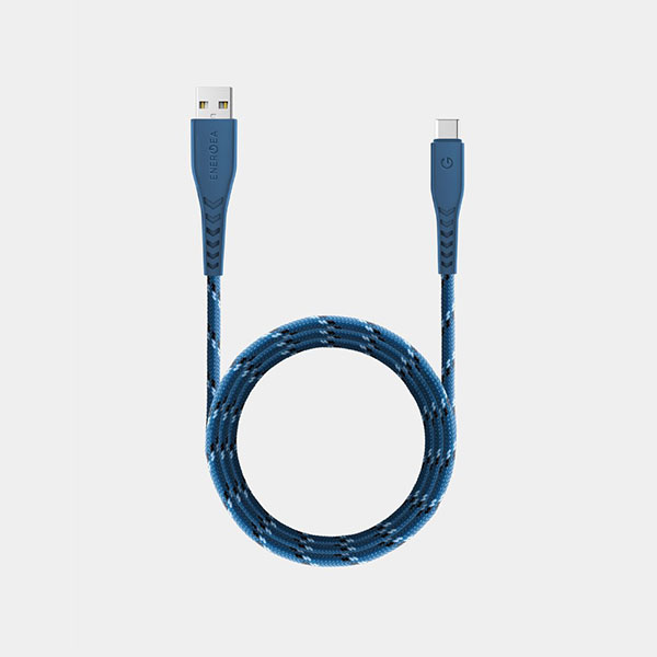 کابل شارژ USB به USB-C انرجیا مدل NyloFlex طول 1.5 متر 